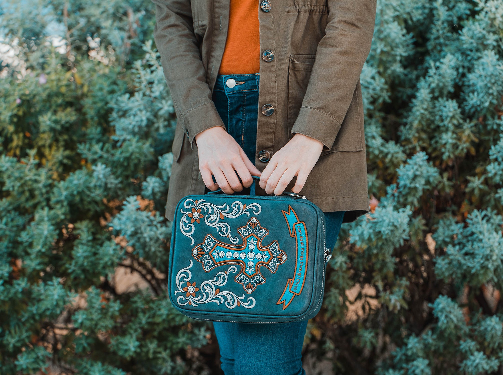 Turquoise Leather Pioneer Crossbody