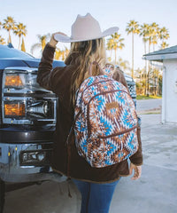 Wrangler Aztec Printed Backpack