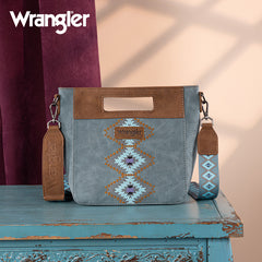 Wrangler Aztec Embroidered Crossbody Bag
