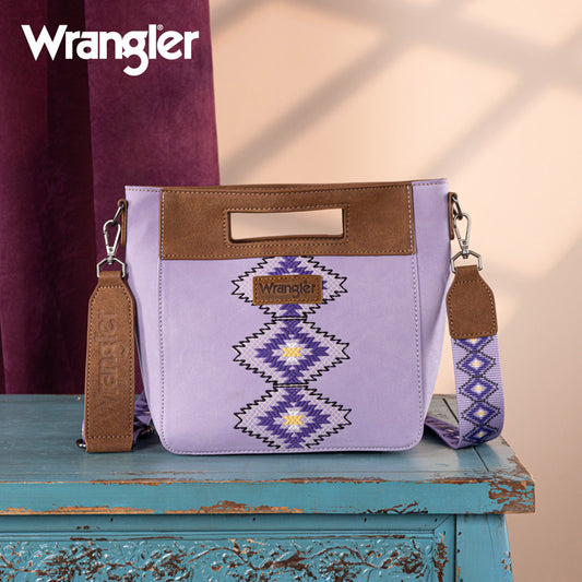 Wrangler Aztec Embroidered Crossbody Bag