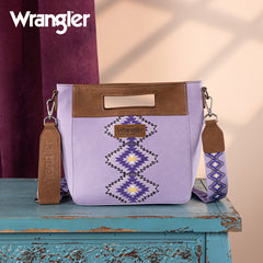 Wrangler Aztec Embroidered Crossbody Bag