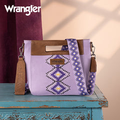 Wrangler Aztec Embroidered Crossbody Bag