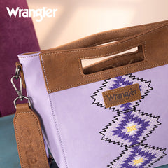 Wrangler Aztec Embroidered Crossbody Bag