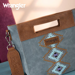 Wrangler Aztec Embroidered Crossbody Bag