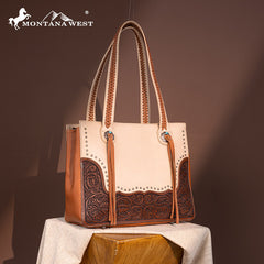 Montana West Tooled Collection Concealed Carry Tote