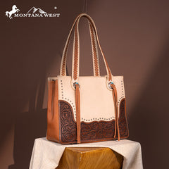 Montana West Tooled Collection Concealed Carry Tote