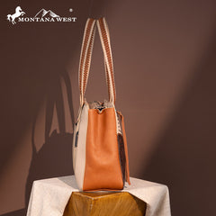 Montana West Tooled Collection Concealed Carry Tote