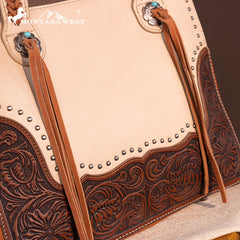 Montana West Tooled Collection Concealed Carry Tote