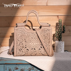 Trinity Ranch Tooled Tote Carry Bag