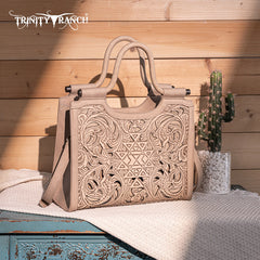 Trinity Ranch Tooled Tote Carry Bag