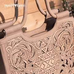 Trinity Ranch Tooled Tote Carry Bag