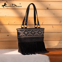 Montana West Tooled Collection Concealed Carry Tote