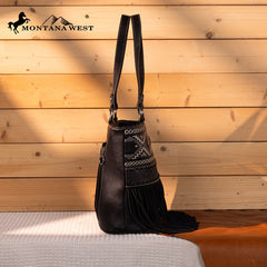 Montana West Tooled Collection Concealed Carry Tote