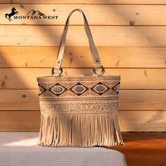 Montana West Tooled Collection Concealed Carry Tote
