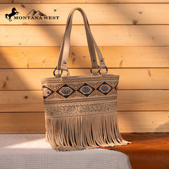 Montana West Tooled Collection Concealed Carry Tote
