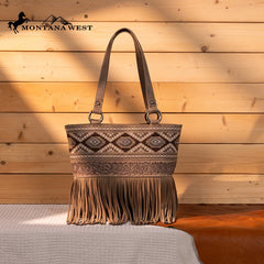 Montana West Tooled Collection Concealed Carry Tote