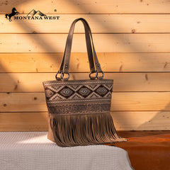 Montana West Tooled Collection Concealed Carry Tote