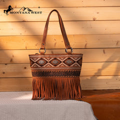 Montana West Tooled Collection Concealed Carry Tote