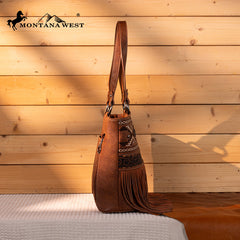 Montana West Tooled Collection Concealed Carry Tote