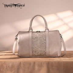Trinity Ranch Tooled Weekender Bag