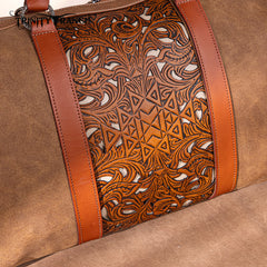 Trinity Ranch Tooled Weekender Bag