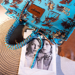 Wrangler Cowboy Print Tote Bag