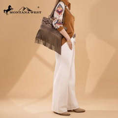 Montana West Tooled Collection Concealed Carry Tote