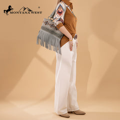 Montana West Tooled Collection Concealed Carry Tote