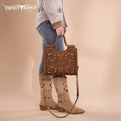 Trinity Ranch Tooled Tote Carry Bag