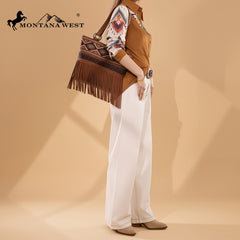 Montana West Tooled Collection Concealed Carry Tote