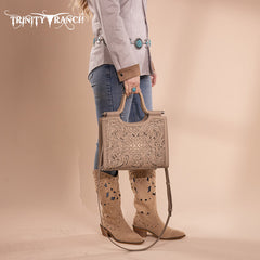 Trinity Ranch Tooled Tote Carry Bag