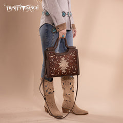 Trinity Ranch Tooled Tote Carry Bag