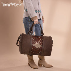 Trinity Ranch Tooled Weekender Bag