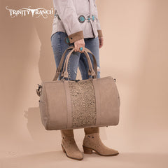 Trinity Ranch Tooled Weekender Bag