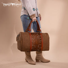 Trinity Ranch Tooled Weekender Bag