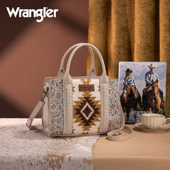 Wrangler Tooled Aztec Pattern Print Concealed Carry Tote Bag