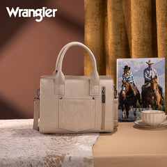 Wrangler Tooled Aztec Pattern Print Concealed Carry Tote Bag