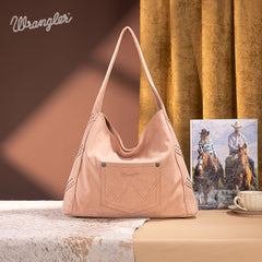 Wrangler Fringe Studded Hobo Bag