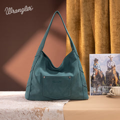 Wrangler Fringe Studded Hobo Bag