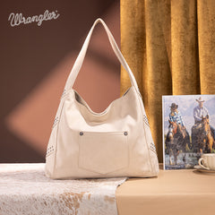 Wrangler Fringe Studded Hobo Bag