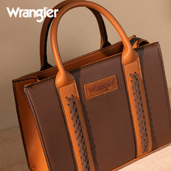 Wrangler Whipstitch Crossbody Tote Bag