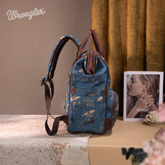 Wrangler Cowboy Print Diaper Bag