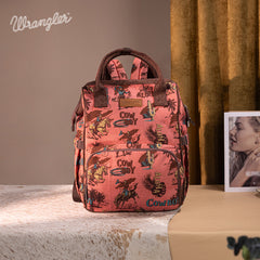 Wrangler Cowboy Print Diaper Bag