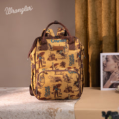 Wrangler Cowboy Print Diaper Bag