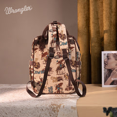 Wrangler Cowboy Print Diaper Bag