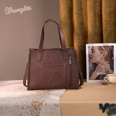 Wrangler Cowboy Print Concealed Carry Tote Bag