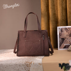 Wrangler Cowboy Print Concealed Carry Tote Bag