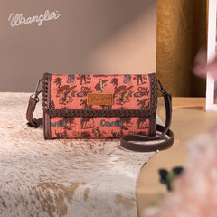 Wrangler Cowboy Print Mini Crossbody Bag