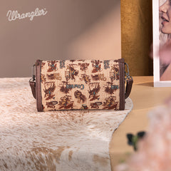 Wrangler Cowboy Print Mini Crossbody Bag