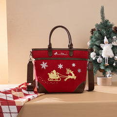 Montana West Christmas Tote Bag – Santa’s Sleigh Edition (Gift Wrapped)